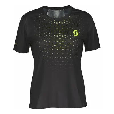 Scott RC Run SS Womens Black/Yellow Rövidujjú futópólók