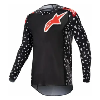 Alpinestars Supertech North Jersey Black/Neon Red Cross mez