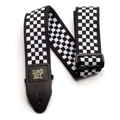 Ernie Ball Jacquard Strap EB Textil gitár heveder Black & White