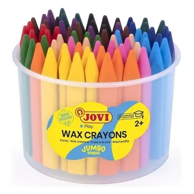 Jovi Jumbo Easy Grip Case Triangular Wax Crayons Zsírkréta Colours