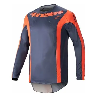 Alpinestars Techstar Arch Jersey Night Navy/Hot Orange Cross mez