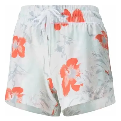 : Puma W Nassau Short Bright White/Hot Coral Sort