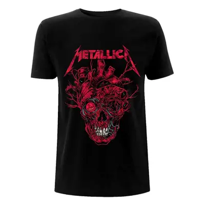 Metallica Ing Heart Skull Black