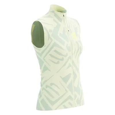 Compressport Hurricane Windproof Vest W Sugar Swizzle/Ice Flow/Safety Yellow Futódzsekik