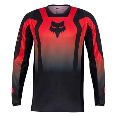 FOX Lean Jersey Fluorescent Red Cross mez