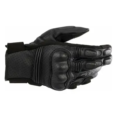 Alpinestars Phenom Leather Air Gloves Black/Black Motoros kesztyűk