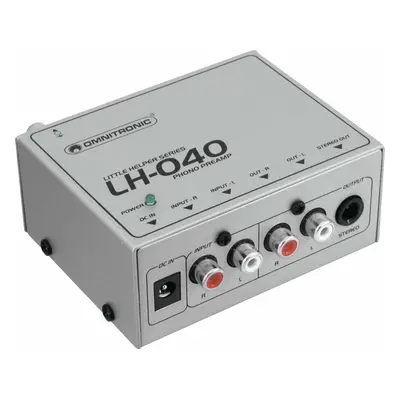 Omnitronic LH-040 Silver Lemezjátszó előerősítő