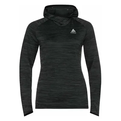 Odlo Women's Run Easy Mid Layer Hoody Black Melange Futópulóverek