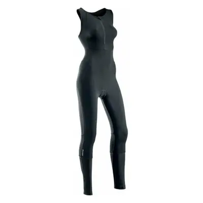 : Northwave Fast Womens Polartec Bibtight MS Black Nadrág kerékpározáshoz