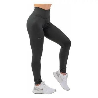 Nebbia Python SnakeSkin High-Waist Leggings Black Fitness nadrág