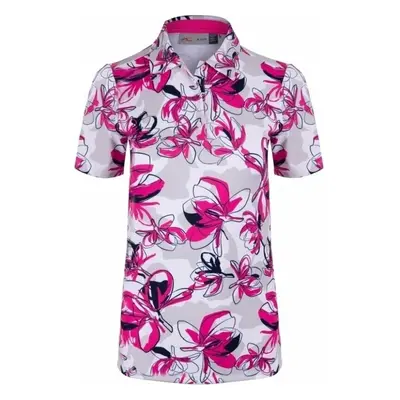 Kjus Womens Enya Printed S/S Magenta/Alloy Rövid ujjú póló