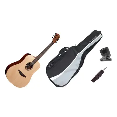 LAG T70D DELUXE SET Natural Satin Akusztikus gitár