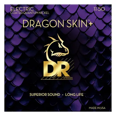 DR Strings Dragon Skin+ Coated Heavy Elektromos gitárhúrok