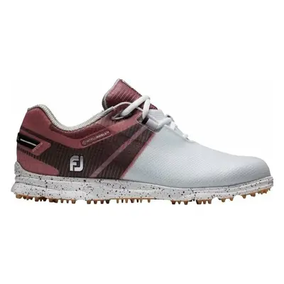 Footjoy Pro SL Sport White/Black/Burgundy Női golfcipők