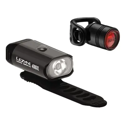 Lezyne Mini Drive 400XL / Femto Drive Black/Hi Gloss Front lm / Rear lm Lámpa szett