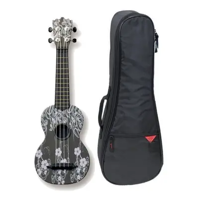 Pasadena WU-21F7-BK SET Floral Black Szoprán ukulele