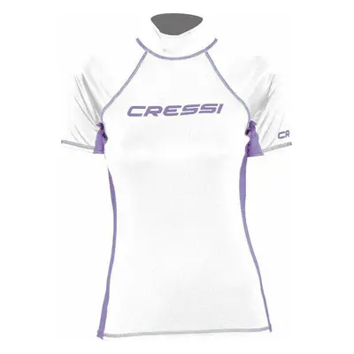 Cressi Rash Guard Lady Short Sleeve Ing White/Lilac