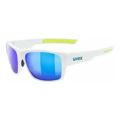 UVEX ESNLT Spirit Urban White Mat/Mirror Blue Kerékpáros szemüveg