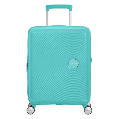 American Tourister Soundbox Spinner EXP 55/20 Cabin kerekes bőrönd-Bővíthető Poolside Blue