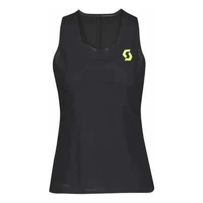 Scott RC Run Kinetech Womens Tank Yellow/Black Ujjatlan felsők futáshoz