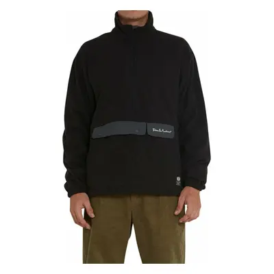 D Ex Machina Ridgeline Fleece Pullover Coal Black Horgászpulóver