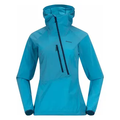 Bergans Cecilie Light Wind Anorak Women Clear Ice Blue Dzseki