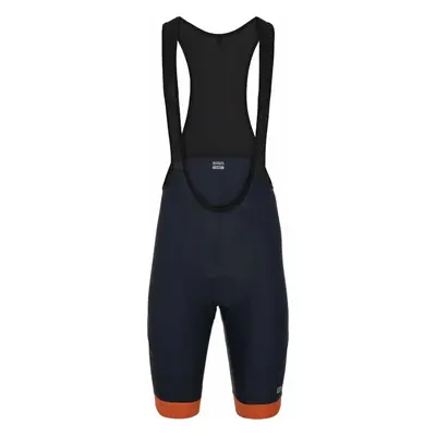 Briko Jerseyko Bibshort Blue Marine/Orange Rust/Black Nadrág kerékpározáshoz