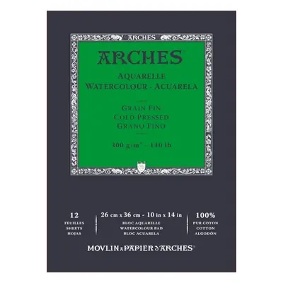 Arches Watercolour Cold Pressed Pad Natural White g Vázlattömb