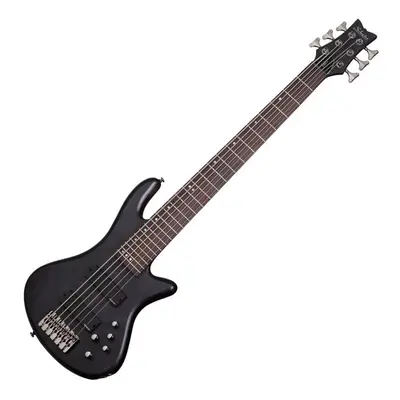 Schecter Stiletto Studio-6 See Thru Black Satin Elektromos basszusgitár