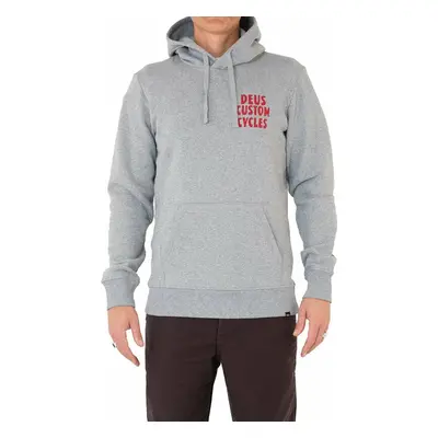 Deus Ex Machina Illusions Hoodie Grey Marle Horgászpulóver