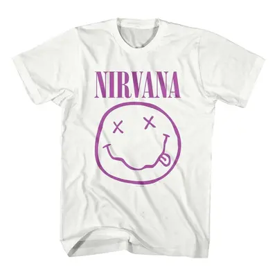 Nirvana Ing Purple Smiley White