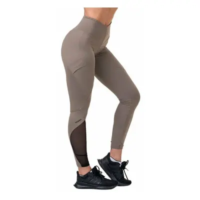 Nebbia Fit Smart High-Waist Mocha Fitness nadrág