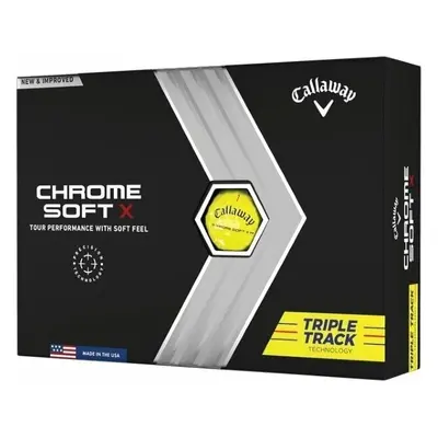 Callaway Chrome Soft X Yellow Triple Track Golflabda