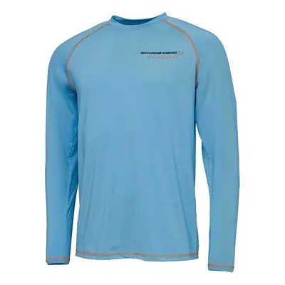 Savage Gear Horgászpóló Aqua UV Long Sleeve Tee Bonnie Blue