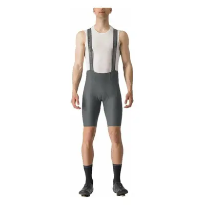 Castelli Espresso Bibshort Gunmetal Gray Nadrág kerékpározáshoz