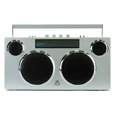 GPO Retro Manhattan - Boombox Stereo Hordozható hangfal Silver