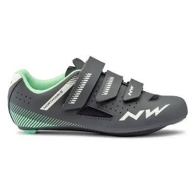 Northwave Womens Core Shoes Anthracite/Light Green Női bicikliscipő