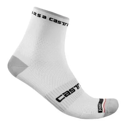 Castelli Rosso Corsa Pro Sock White L/XL Kerékpáros zoknik