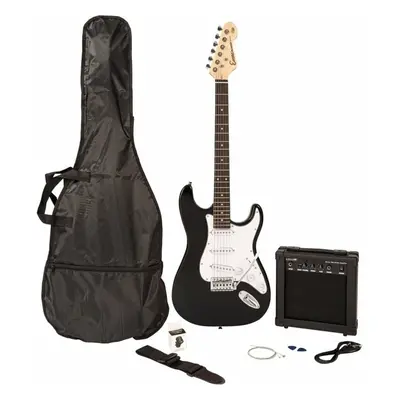 Encore E60 Blaster Pack Gloss Black Elektromos gitár