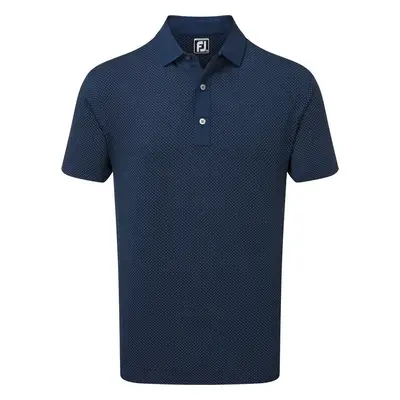 Footjoy Jacquard Dot Navy/White Rövid ujjú póló