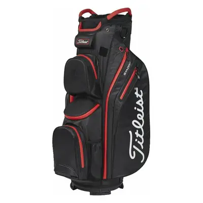 Titleist Cart StaDry Black/Black/Red Cart Bag