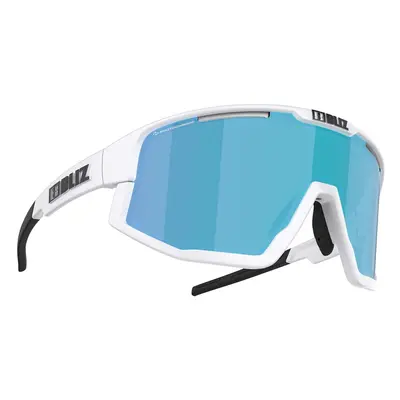 Bliz Fusion 52305-03P Matt White/Shiny White Jawbone/Nano Optics Photochromic Brown w Blue Multi