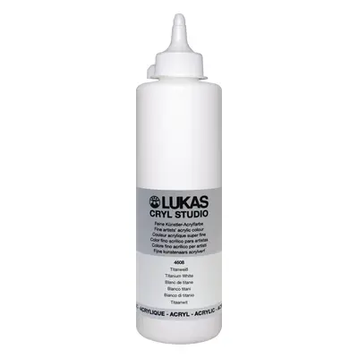 Lukas Cryl Studio Plastic Bottle Akril festék Titanium White ml db