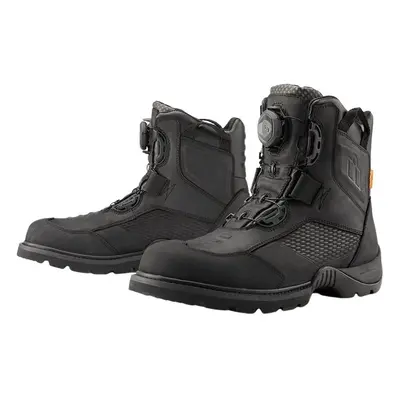 ICON - Motorcycle Gear Stormhawk WP Boots Black Motoros csizmák