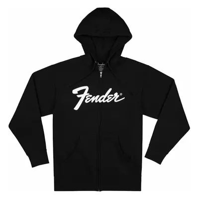 Fender Pulóver Transition Logo Zip Front Black