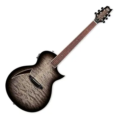 ESP LTD TL-6 QM Charcoal Burst Elektroakusztikus gitár