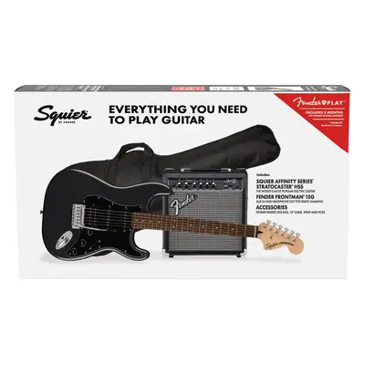 Fender Squier Affinity Series Stratocaster HSS Pack LRL Charcoal Frost Metallic Elektromos gitár