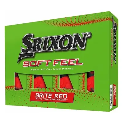 Srixon Soft Feel Brite Golf Balls Brite Red Golflabda