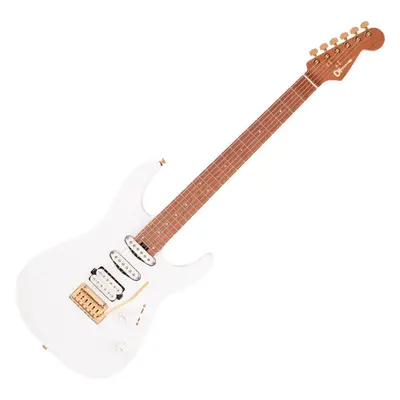 Charvel Pro-Mod DK24 HSS 2PT Caramelized MN Snow White Elektromos gitár