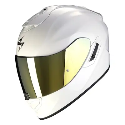 Motoros ruházat: Scorpion EXO EVO AIR SOLID Pearl White Bukósisak